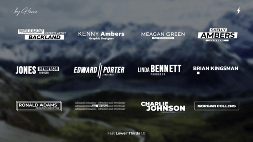 Fast Lower Thirds - PP