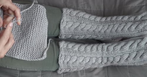 Strickmaterial aus Wolle
