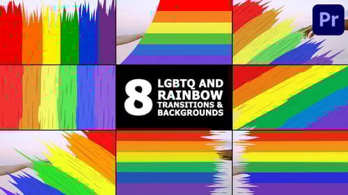 Vibrant LGBTQ+ Rainbow Transitions and Animated Backgrounds
