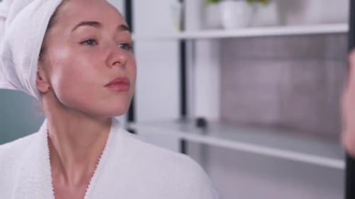 Problem Skin of the Girl's Face