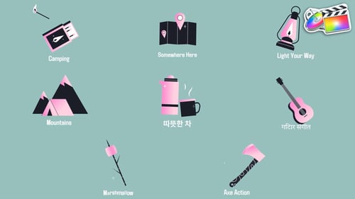 Travel Icons And Titles for FCPX