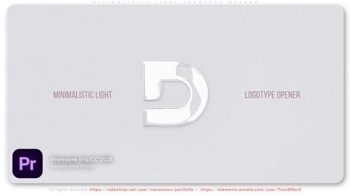 Minimalistic Light Logotype Opener