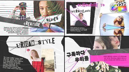 Modern Torn Paper Slides for FCPX