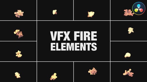 VFX Fire Elements for DaVinci Resolve