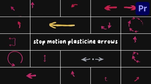 Stop Motion Plasticine Arrows for Premiere Pro