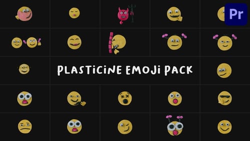 Paquete de emojis de plastilina | Premiere Pro MOGRT