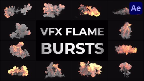 VFX Flame Bursts for After Effects