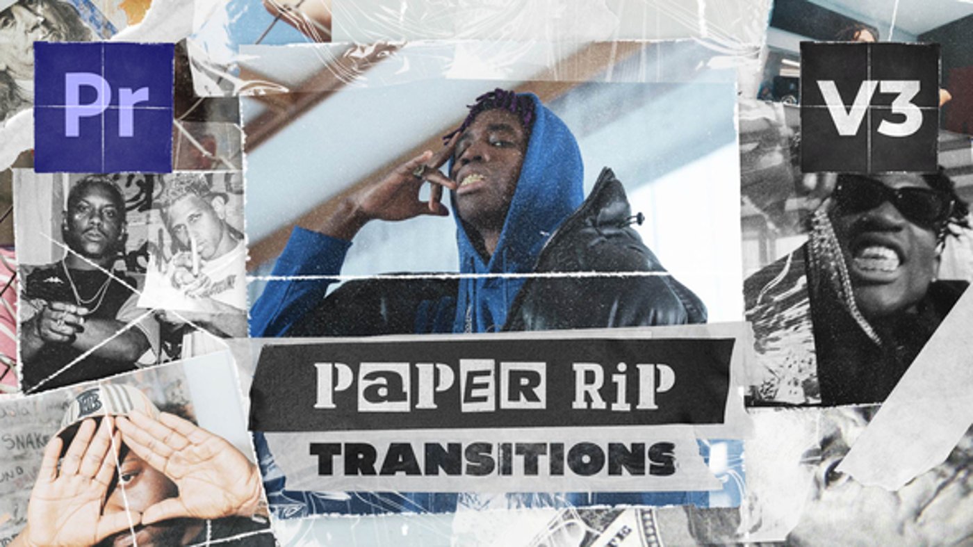 Paper Rip Transitions, Elements ft. paper text & transition paper - Envato