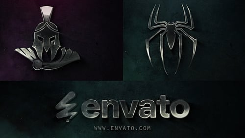 Dark Cinematic Metal Logo Intro