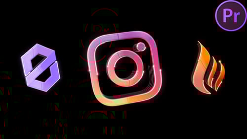 Clean Dark Corporate Logo for Premiere Pro