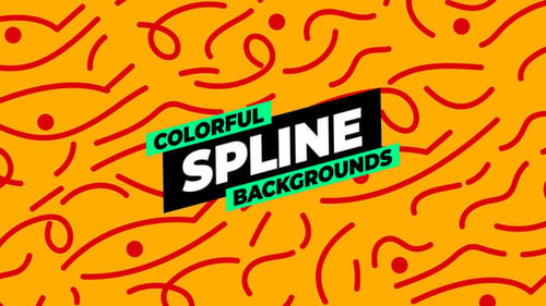 Colorful Spline Backgrounds