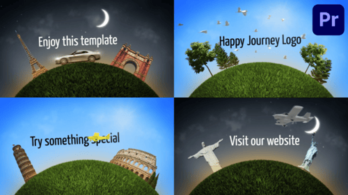 Global Journey Animation: World Landmarks and Travel Destinations
