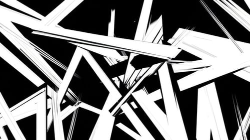 Chaotic Abstract White Lines Transition