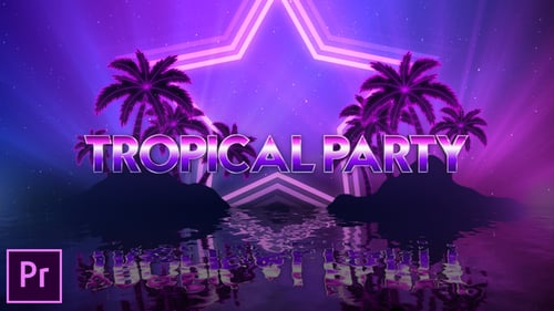 Abertura de festas em Tropical Island - Premiere Pro