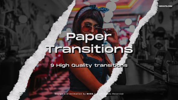 Paper transitions, Elements ft. paper fold transition & newspaper ...