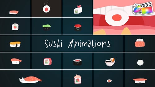 Sushi Animations for FCPX