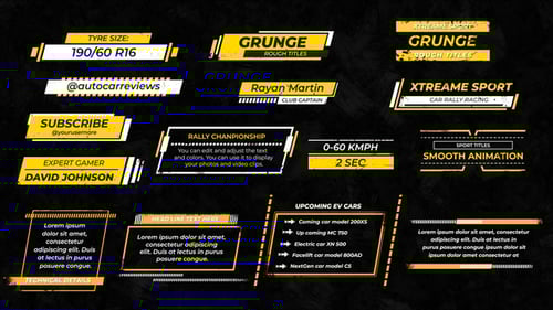 Grunge Rough Titles Pack