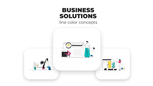 Business Solutions - Line Color Concepts