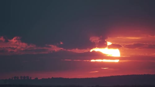 Big Sun with Clouds