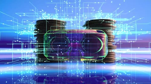 Abstract background of Virtual Reality