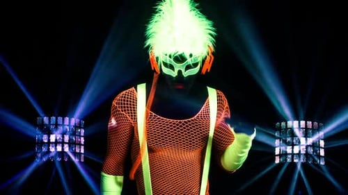 glühen uv neon sexy disco mann party musik