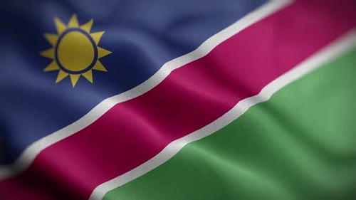 Realistic Waving Flag Seamless Loop Animation