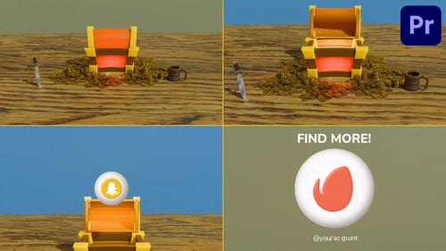 Treasure Chest Logo Reveal for Premiere Pro