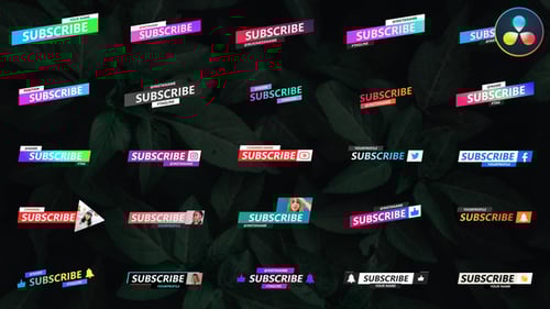 Social Media Lower Thirds for DaVinci Resolve