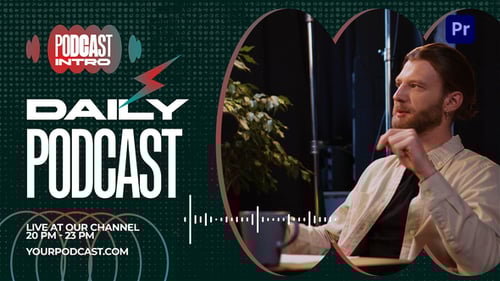 Dynamic Modern Podcast Intro Title