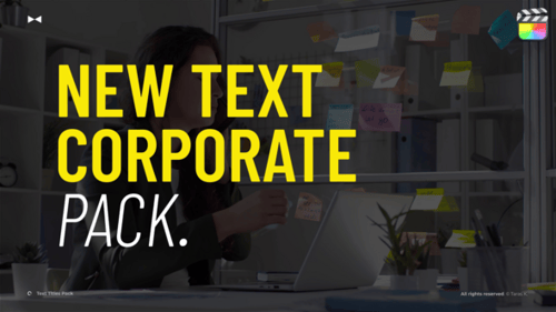 Text Titles Pack \ FCPX