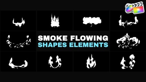 Smoke Flowing Shapes Elements | FCPX