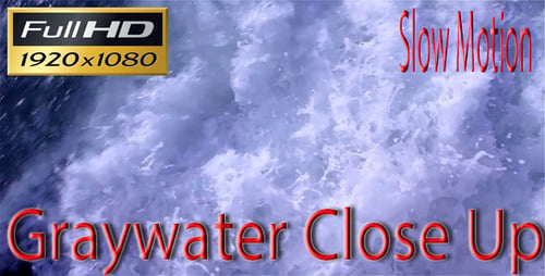 Greywater Nahaufnahme Zeitlupe HD