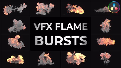 VFX Flame Bursts for DaVinci Resolve