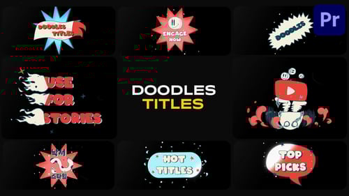 Títulos de Cartoon Doodles para Premiere Pro