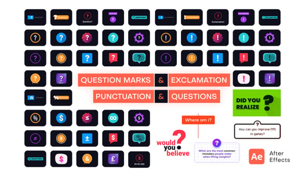Question Titles Editable Video Templates - Envato