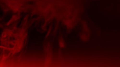 Abstract Animation of Red Smoke Rising Slowly