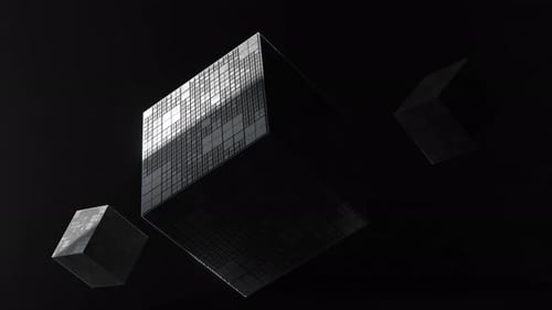 Würfel mit schwarzem Hintergrund