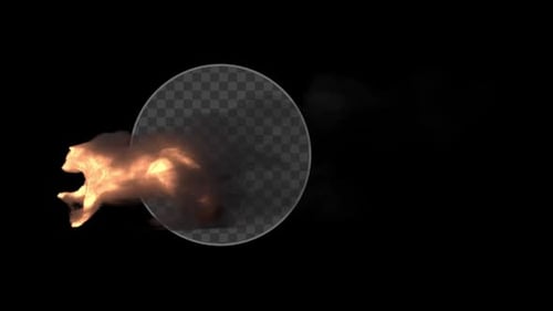 Realistic Fire and Smoke Burst Transition