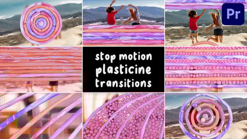 Stop Motion Plasticine Transitions | Premiere Pro MOGRT