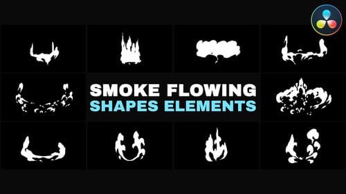 Smoke Flowing Shapes Elements | DaVinci Resolve