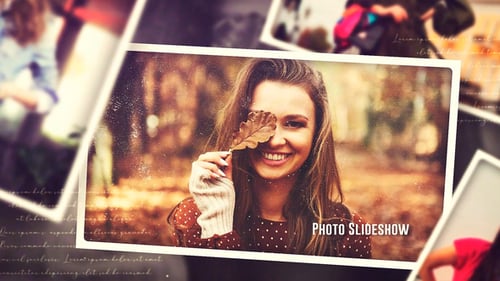 Vintage Cinematic Photo Slideshow for Memories