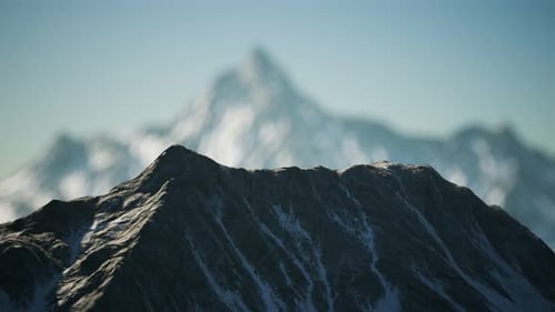 Winter Landscape in the Alps Mountains
