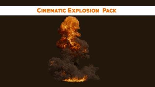Realistic Volumetric Fire and Smoke Explosions Collection