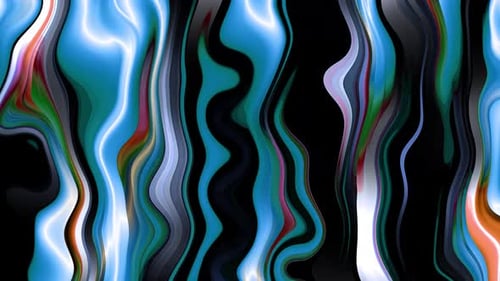 Abstract Fluid Colorful Wavy Lines Motion Background