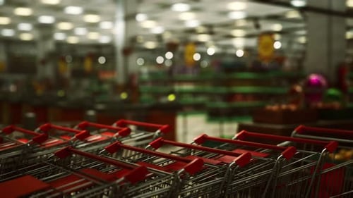 Covid19 Epidemic and Empty Supermarket