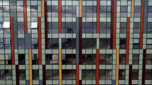 Modern Building Facade And Reflections In The Windows