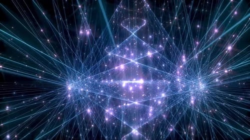 Espaço Fractal Diamante Espumante Movendo Fundo