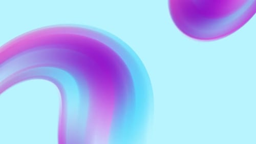 Abstract Fluid Gradient Shapes Looping Background Animation