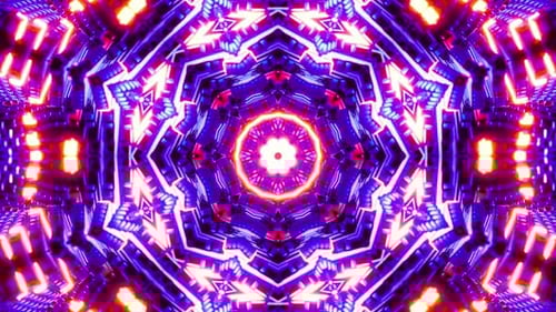 Red Blue Neon Motion Background Vj Loop