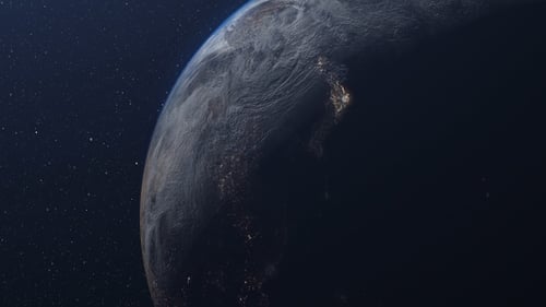 Planet Earth Outer space view